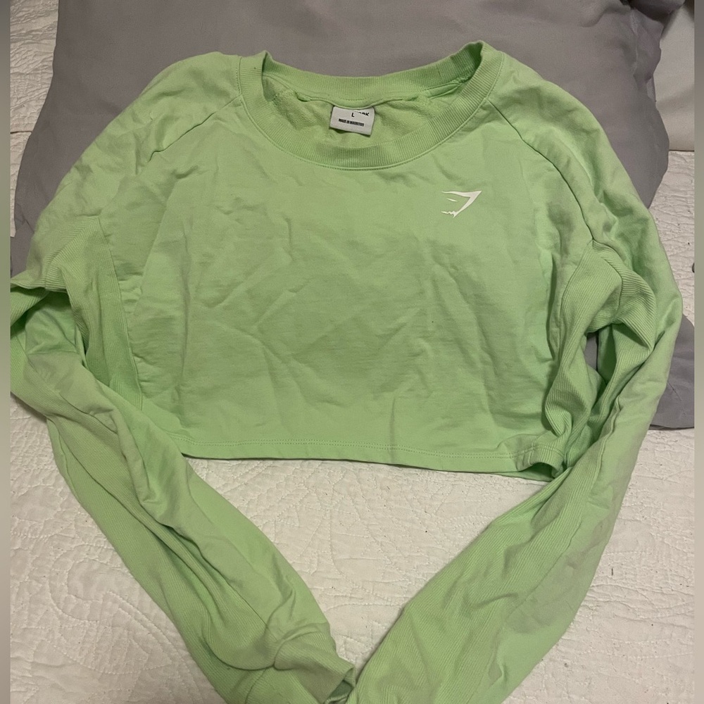 gymshark gym crop top sweatshirt